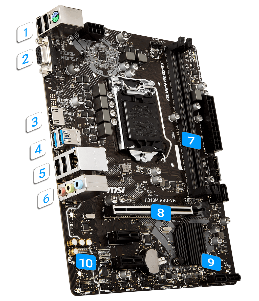 MSI H310M PRO-VH overview
