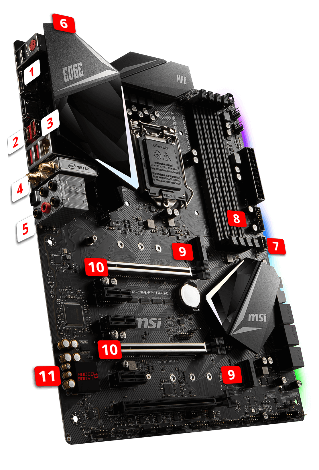 MSI MPG Z390 GAMING EDGE AC overview