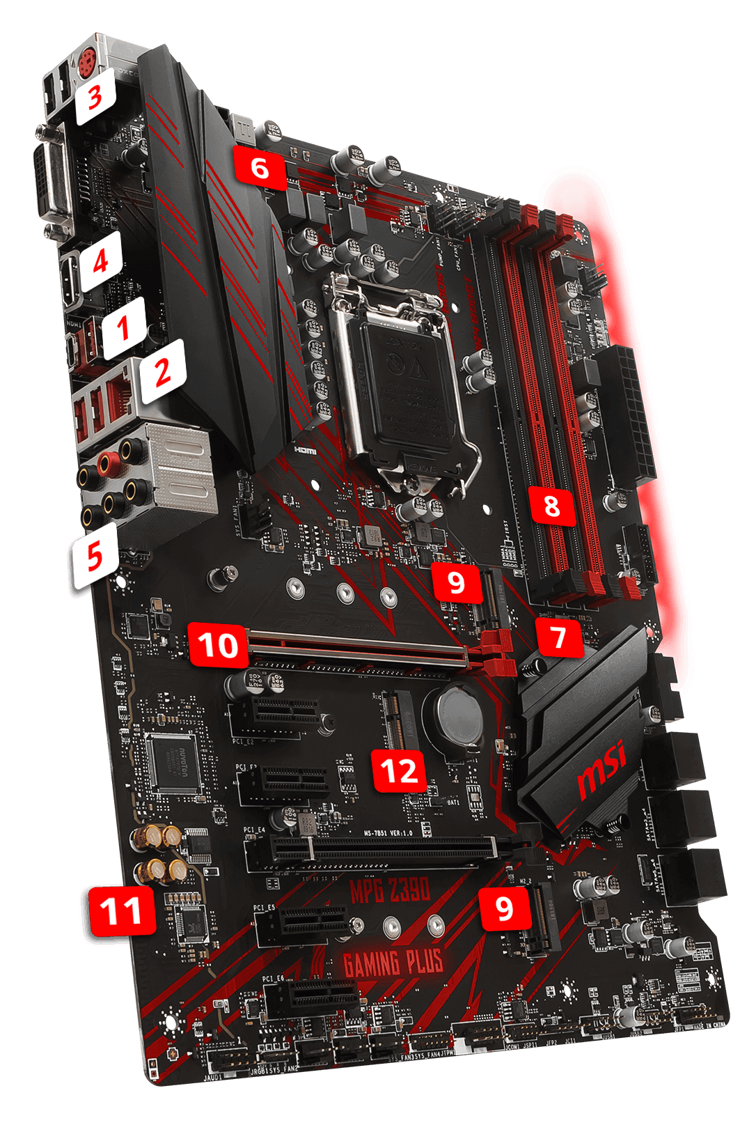 MSI MPG Z390 GAMING PLUS overview