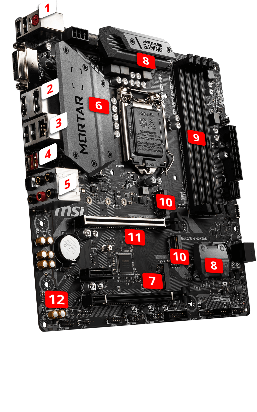 MSI MAG Z390M MORTAR overview